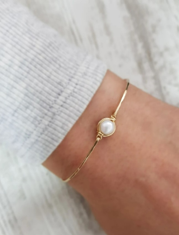 دستبند طلای مروارید