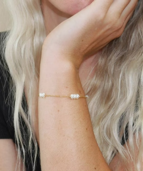 دستبند طلای مروارید