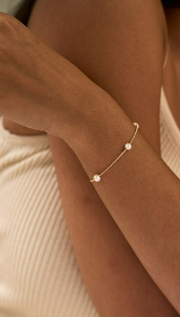 دستبند طلای مروارید