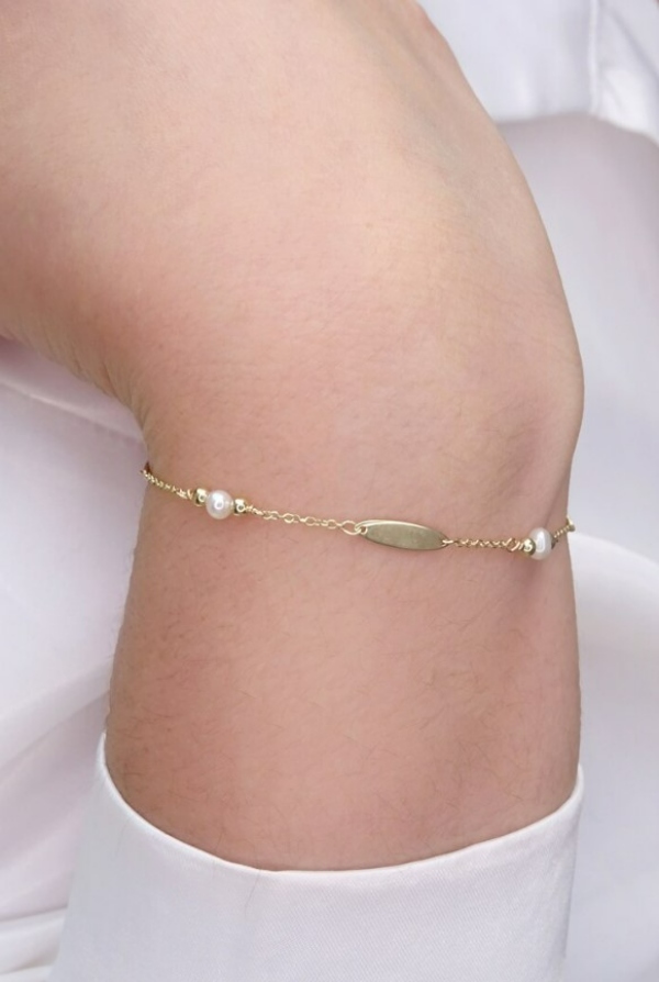دستبند طلای مروارید