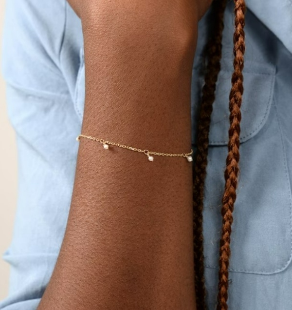 دستبند طلای مروارید