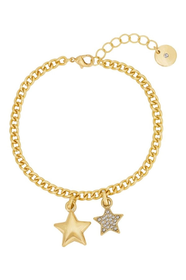 مدل دستبند زنجیری با آویز ستاره زیبا