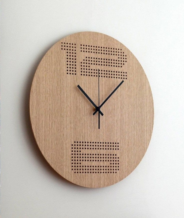 مدل ساعت دیواری جالب و مینیمال چوبی زیبا