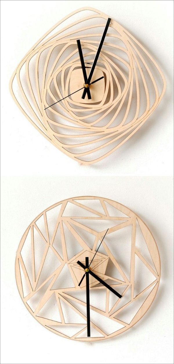 مدل ساعت چوبی مدرن و لاکچری زیبا