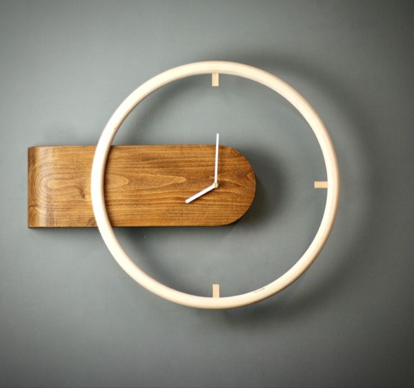 مدل ساعت دیواری مدرن چوبی زیبا
