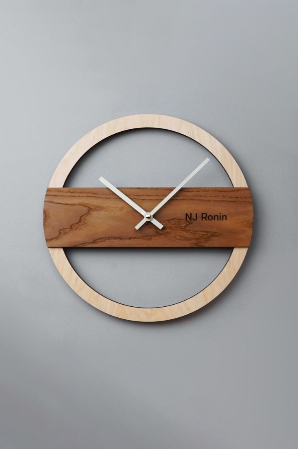 مدل ساعت مدرن و مینیمال چوبی دیواری زیبا
