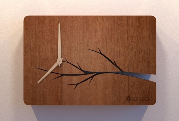مدل ساعت خلاقانه چوبی زیبا