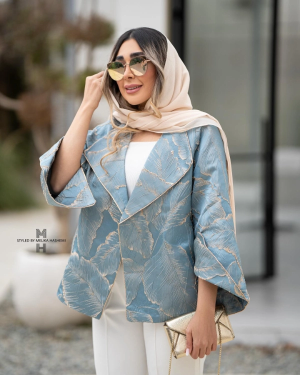 مدل مانتو کتی ژاکارد جذاب زیبا