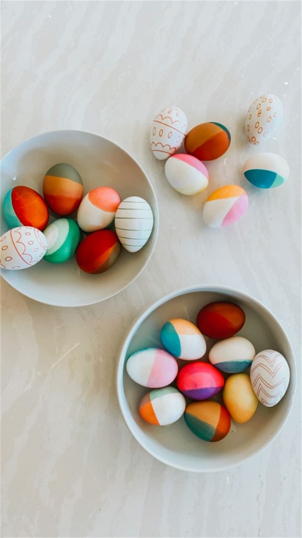 ایده نقاشی و تخم مرغ رنگی