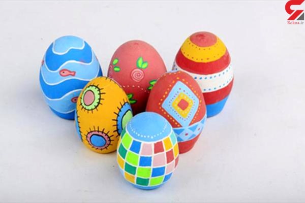 تخم مرغ رنگی نقاشی شده