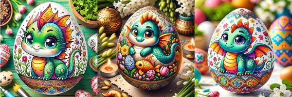 تخم مرغ رنگی اژدهایی