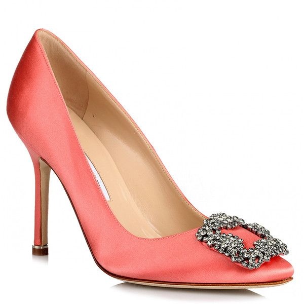 کفش پاشنه بلند سگکدار هلویی زیبا