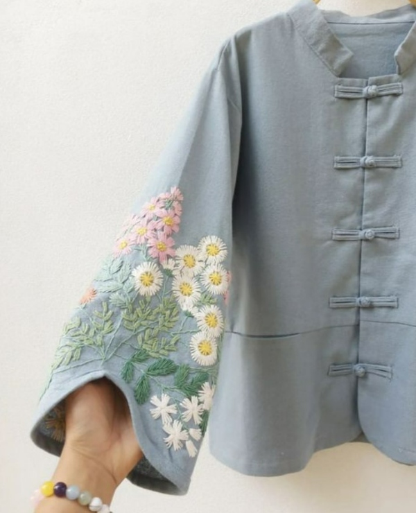 آستین های گلدوزی