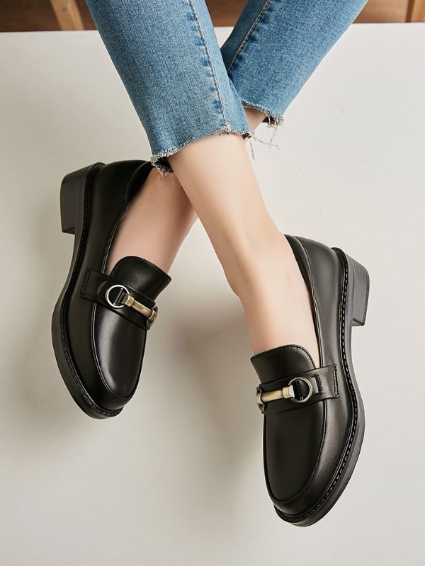 مدل کفش دخترانه لوفر مشکی زیبا