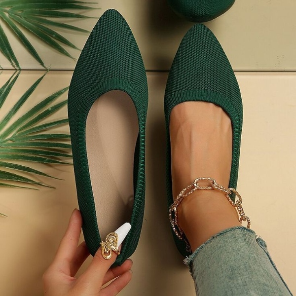 مدل کفش سبز یشمی ساده زیبا