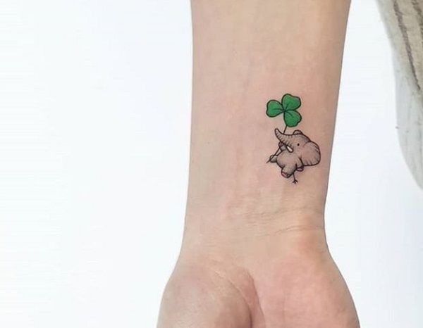 تتوی فیل با شبدر سه برگ