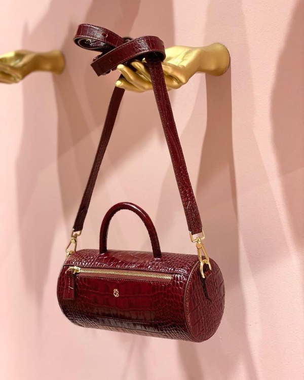 مدل کیف ورنی استوانهای زیبا