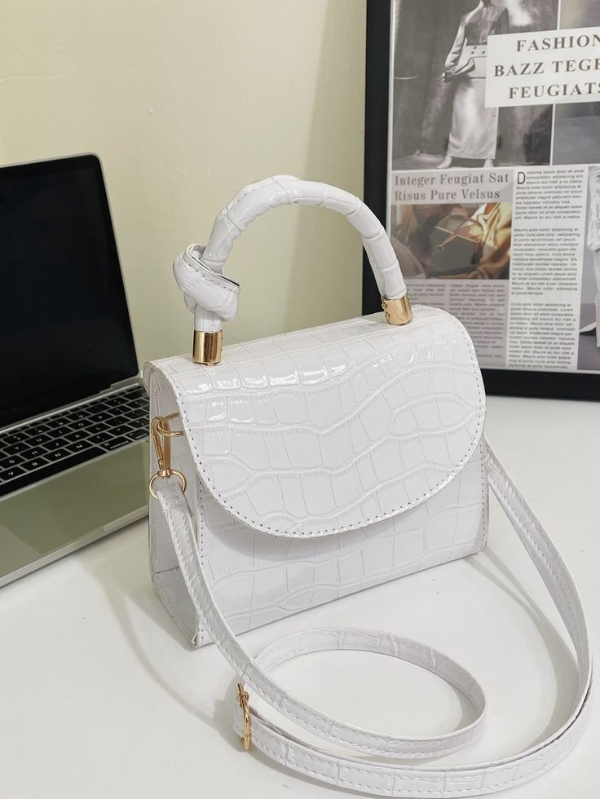 مدل کیف ورنی سفید کوچک زیبا