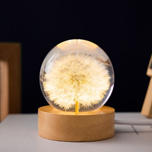 مدل چراغ خواب قاصدک حبابی زیبا