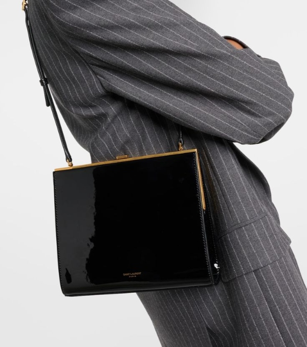 مدل کیف مشکی طلایی ورنی زیبا