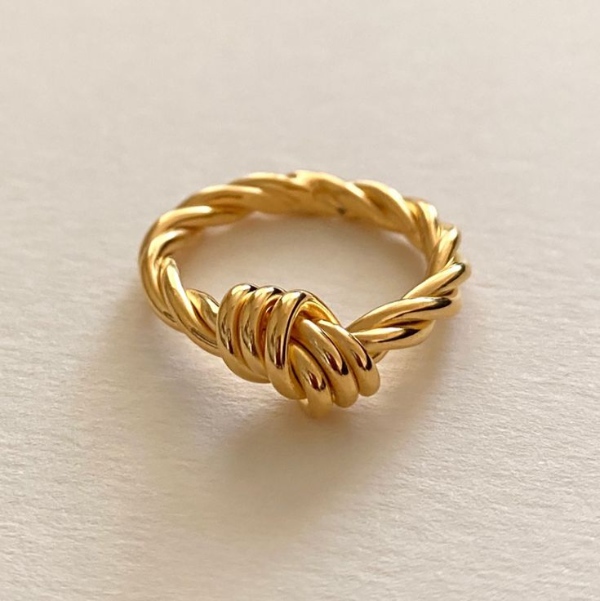 مدل انگشتر ساده و جذاب انگشتر بافت زیبا