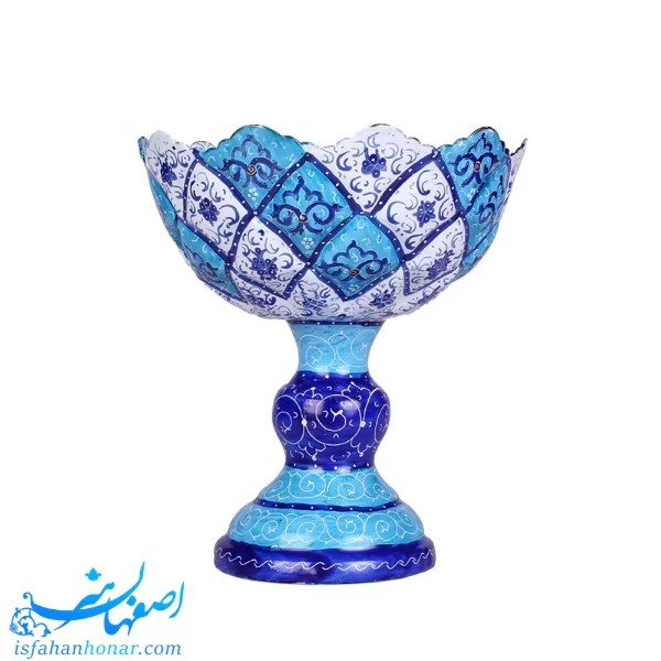 آجیل خوری میناکاری شده دالبری آبی رنگ