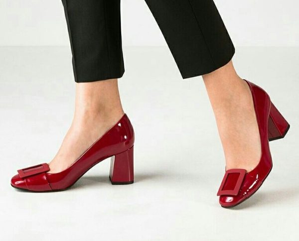 مدل کفش مجلسی قرمز و ورنی زنانه زیبا