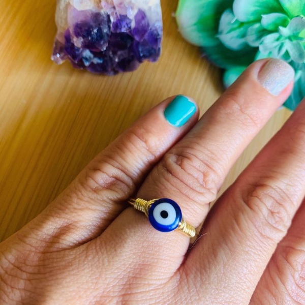 مدل انگشتر زنانه با طرح چشم و نظر زیبا