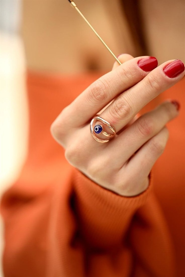 مدل انگشتر جذاب زنانه چشم و نظر زیبا