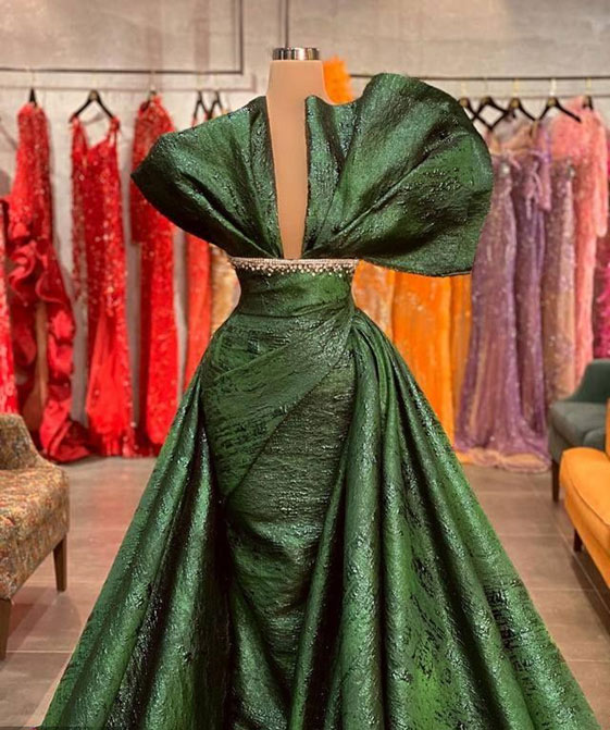 لباس مجلسی زنانه برای عروسی رنگ سبز