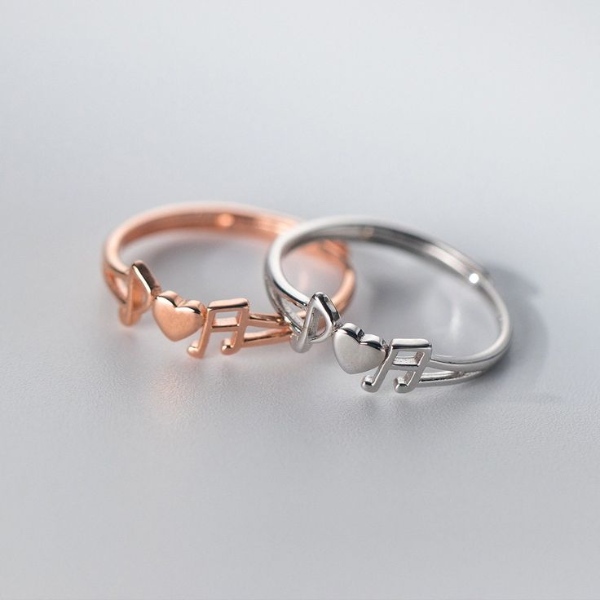 انگشتر شیک نوت موسیقی زیبا و جذاب