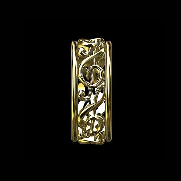 مدل انگشتر لاکچری نوت موسیقی زیبا