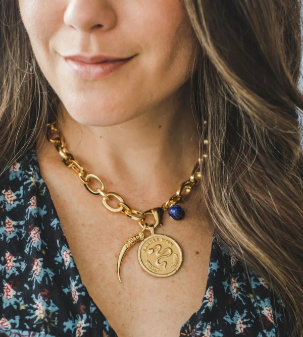 گردنبند طلای عاج فیل