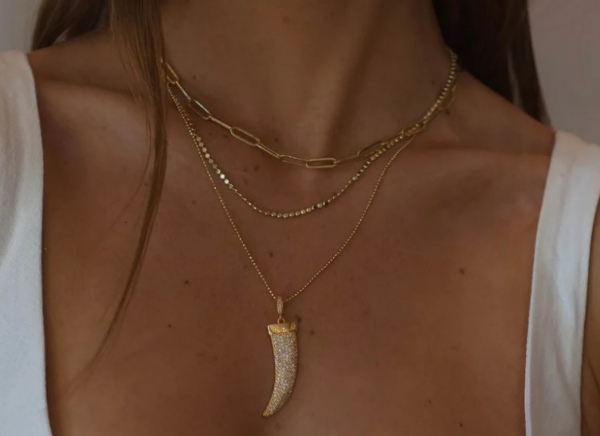 گردنبند طلای عاج فیل