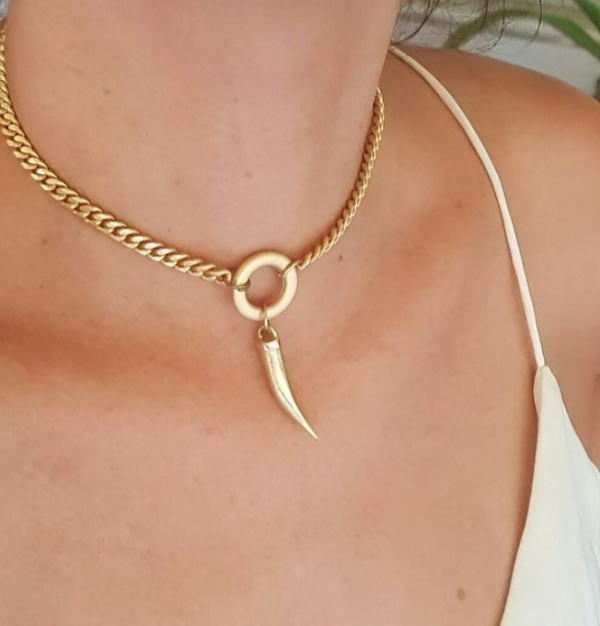 گردنبند طلای عاج فیل