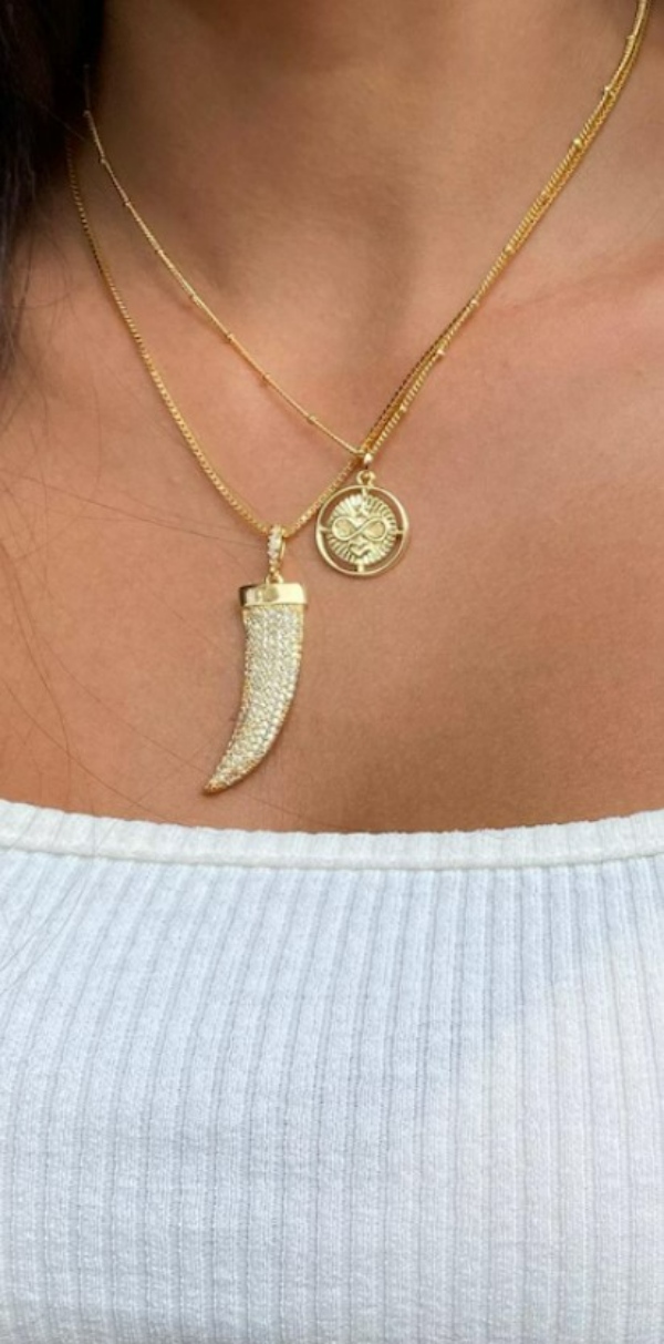 گردنبند طلای عاج فیل