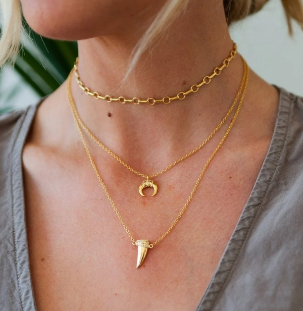 گردنبند طلای عاج فیل