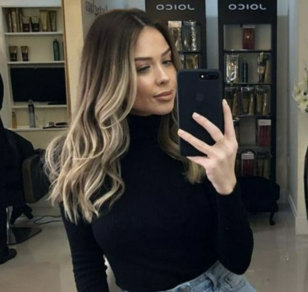 رنگ مو بلوند آمبره