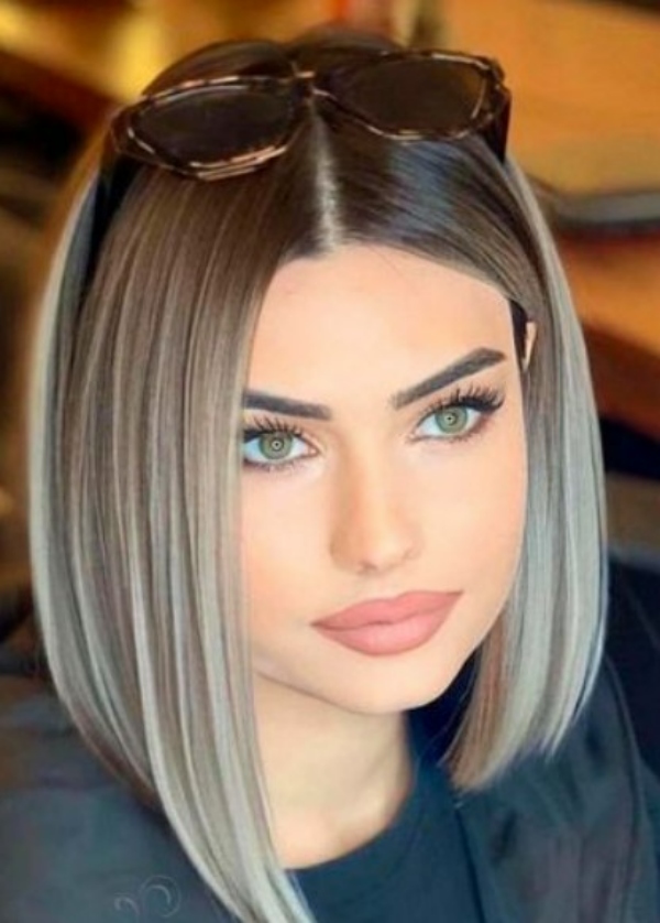 رنگ مو بلوند آمبره