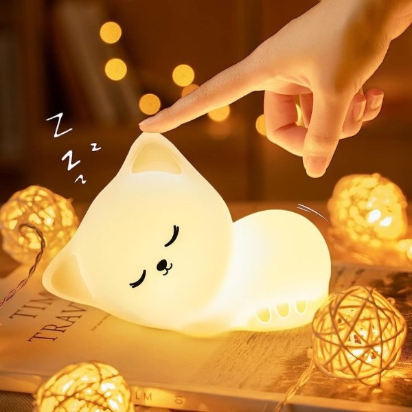 چراغ خواب گربه سیلیکونی 