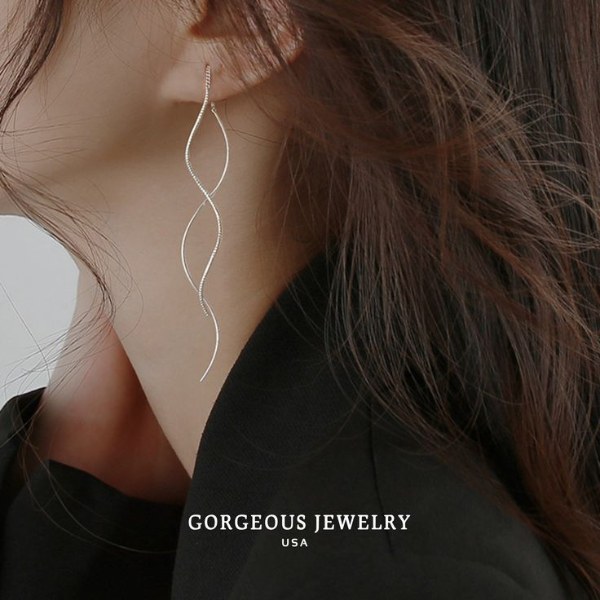 گوشواره مینیمال موج دریا