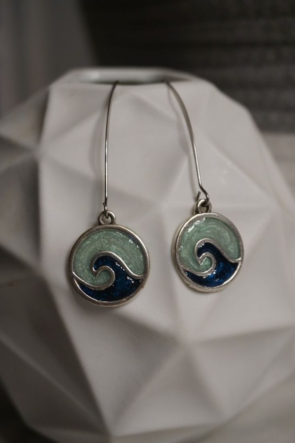 گوشواره موج آبی