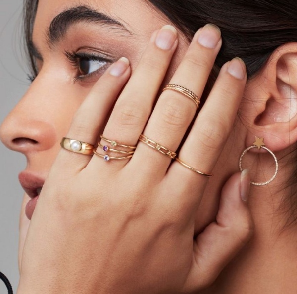 انگشتر شیک برای انگشت کوچک