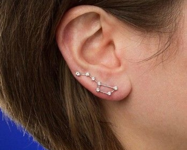 گوشواره طرح صورت فلکی