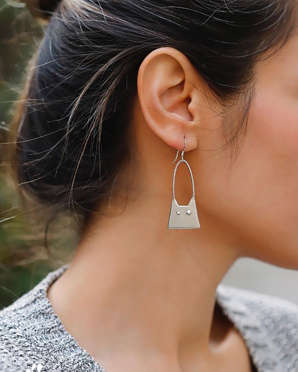 گوشواره مدل کیف گربهای