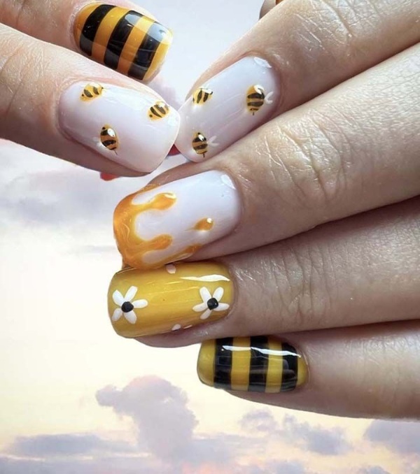 فرنچ خاص ناخن زنبوری