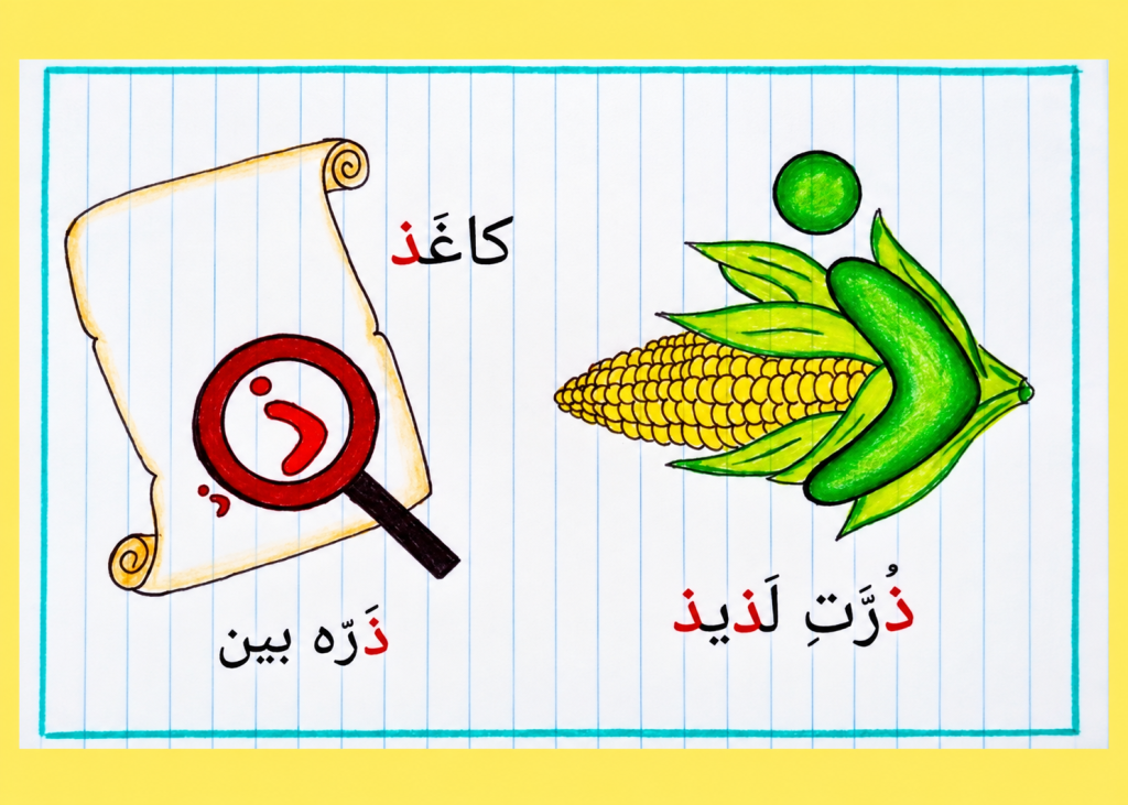 آموزش حرف ذال به بچه ها