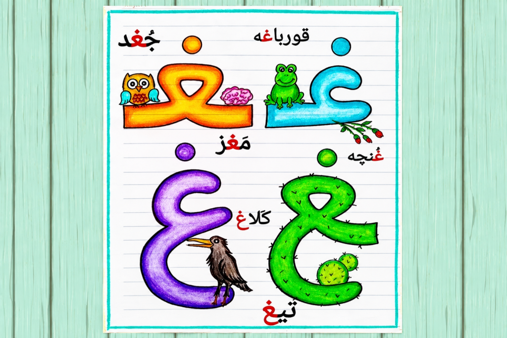 تصاویر نشانه (غـ ـغـ ـغ غ)
