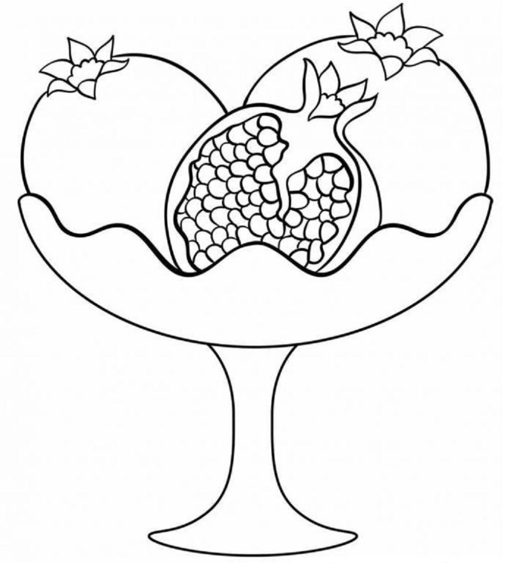 کاربرگ نقاشی میوه 