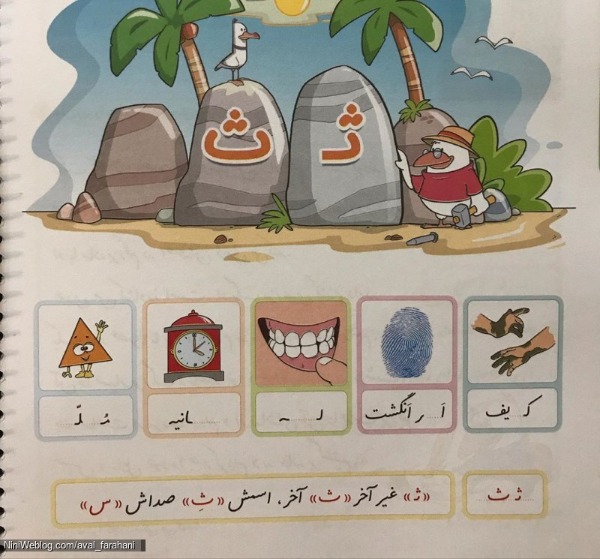 نقاشی با حرف ث